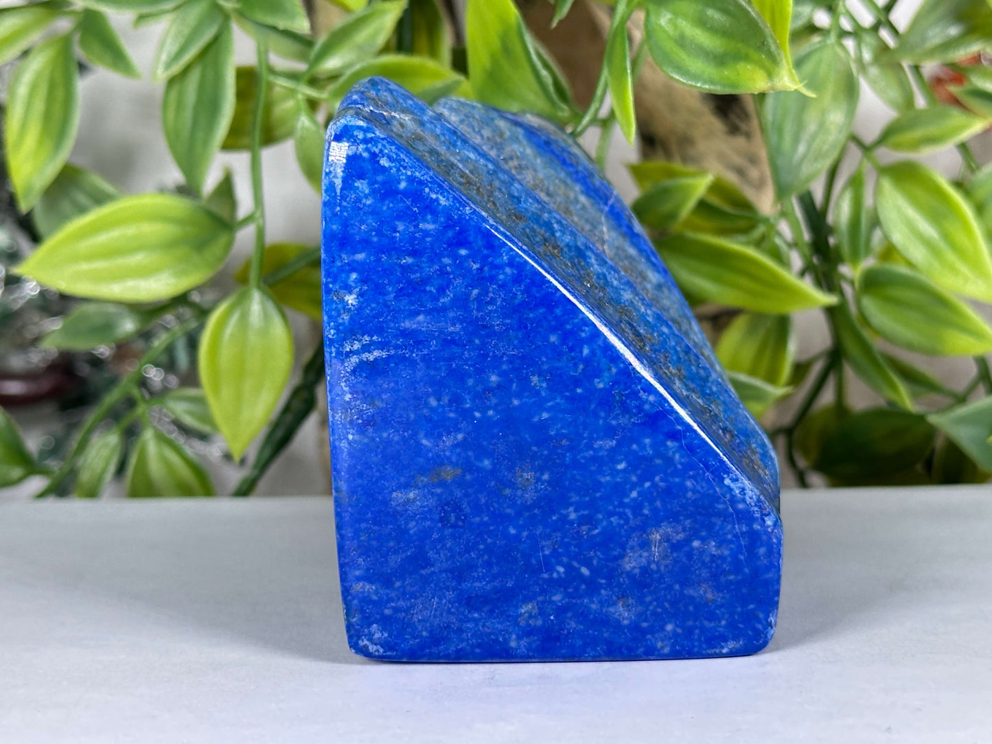 Natural Lapis Lazuli Freeform Polished Blue Crystal Standing Decorative Healing Stone - RPS528