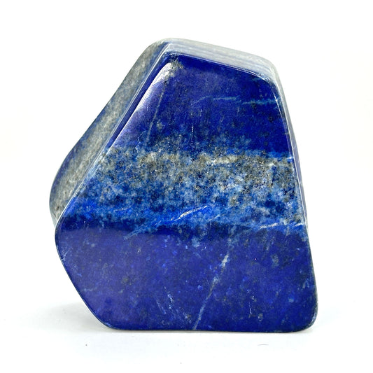 Natural Lapis Lazuli Freeform Polished Blue Crystal Standing Stone - RPS534