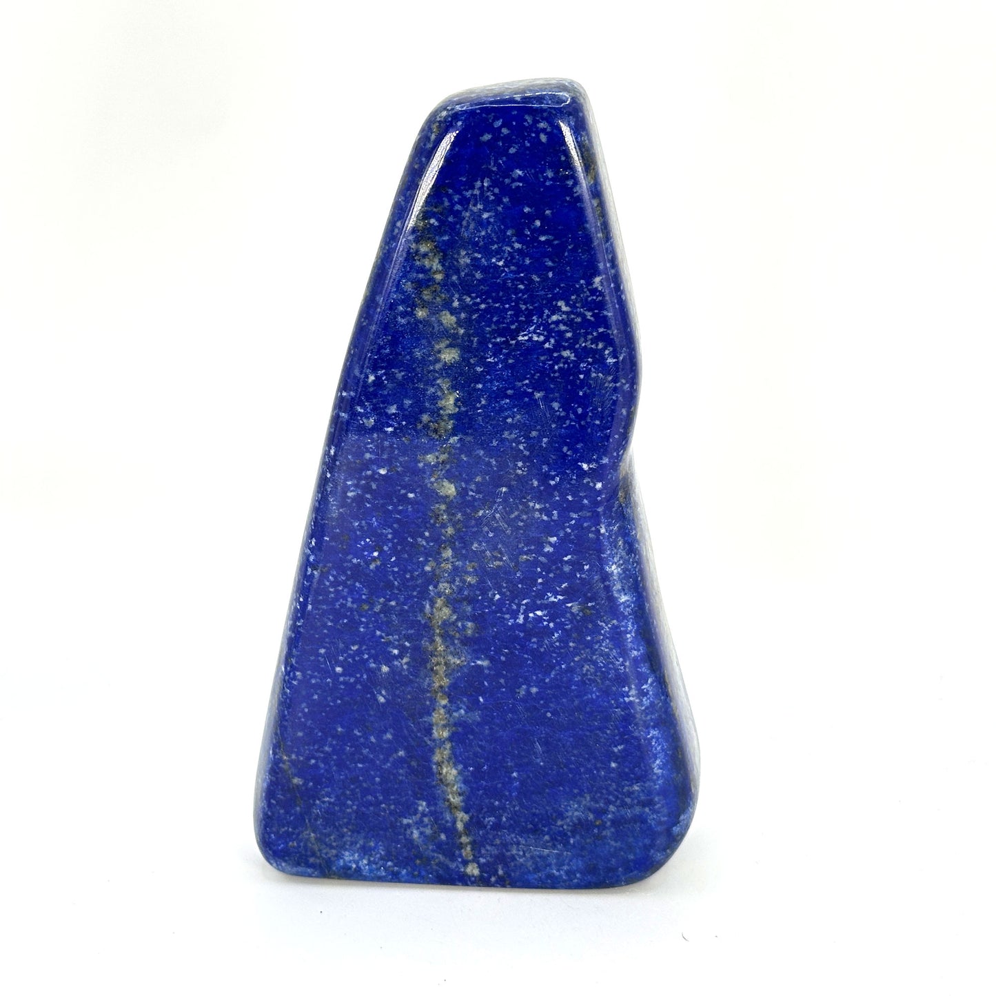 Natural Lapis Lazuli Freeform Polished Deep Blue Standing Crystal Stone - RPS535