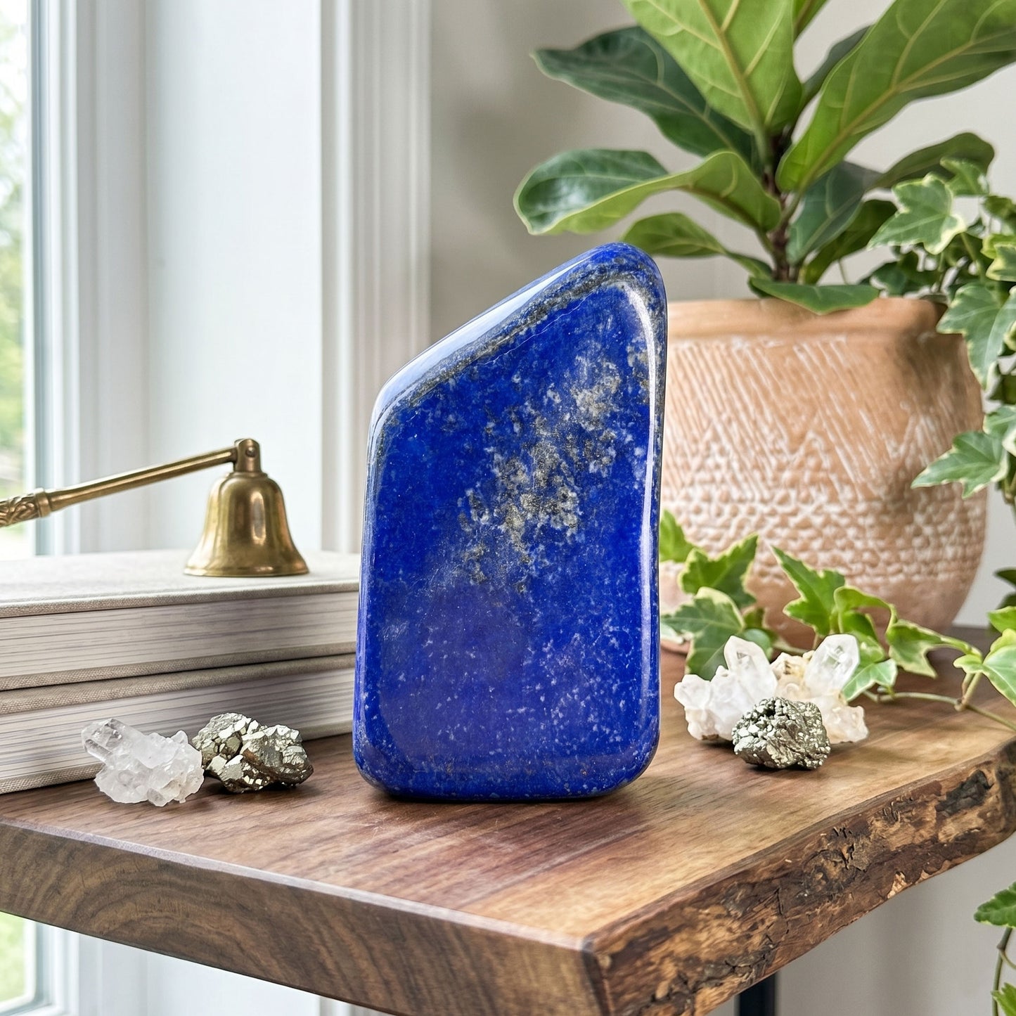 Natural Lapis Lazuli Polished Freeform Stone - RPS536