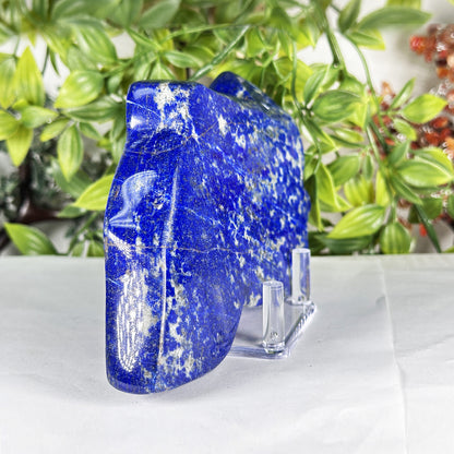 Natural Lapis Lazuli Polished Freeform Stone Deep Blue Crystal Home Decor - RPS541