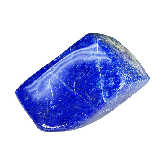 Natural Lapis Lazuli Polished Freeform Stone Deep Blue Gemstone Display Decor - RPS543