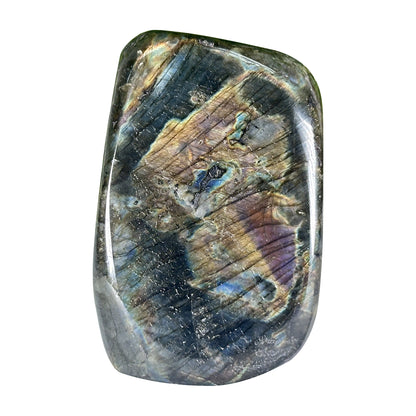 Natural Madagascar Labradorite Freeform Polished Stone with Blue, Gold and Purple Flash - RPS552