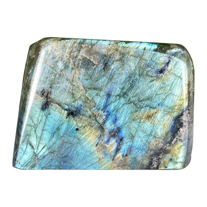 Natural Polished Labradorite Freeform Madagascar Display Stone - RPS556