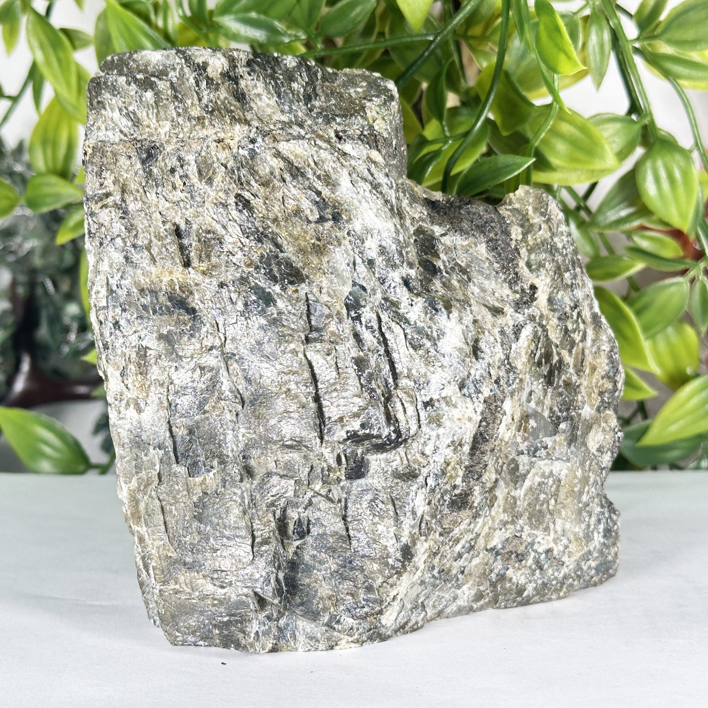 Natural Madagascar Labradorite Freeform Polished Stone with Golden and Blue Flash - RPS559