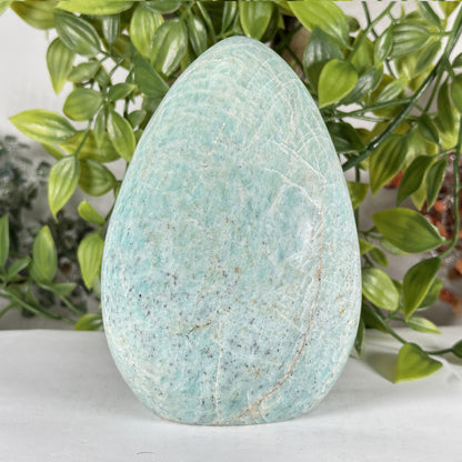Natural Polished Amazonite Crystal Freeform - Gem Avenue Retail