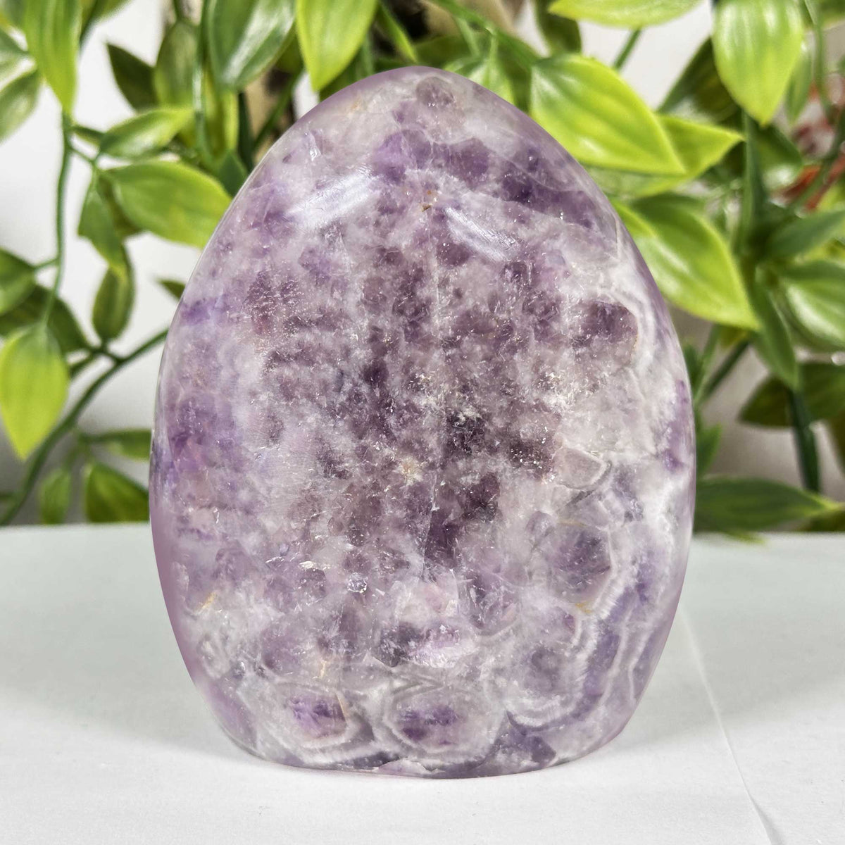 Chevron Amethyst Gemstone Freeform  - Gem Avenue Retail