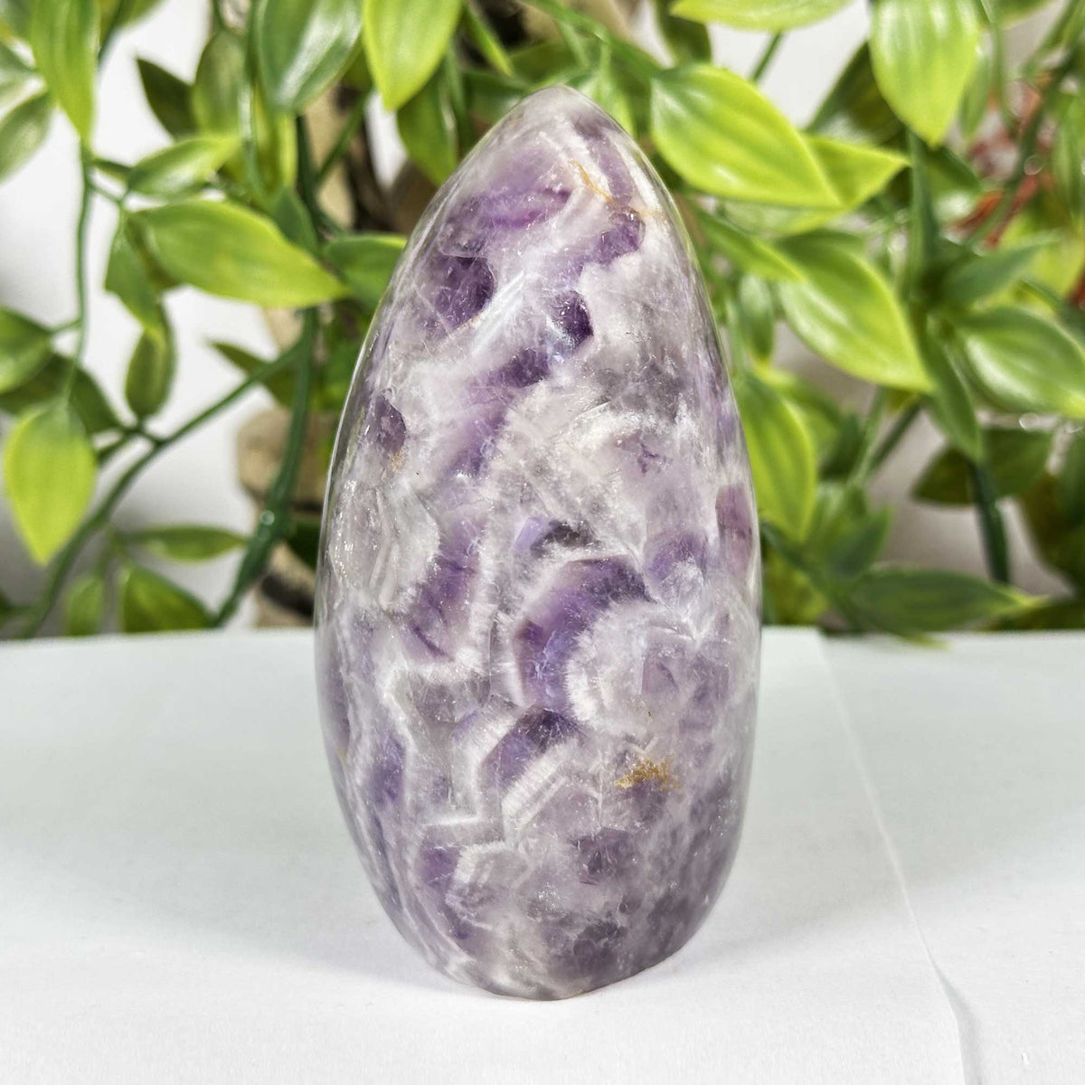 Chevron Amethyst Gemstone Freeform  - Gem Avenue Retail