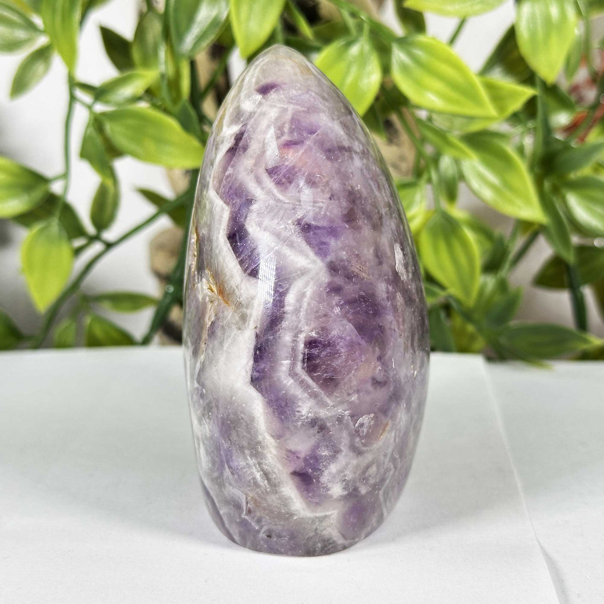 Chevron Amethyst Gemstone Freeform  - Gem Avenue Retail