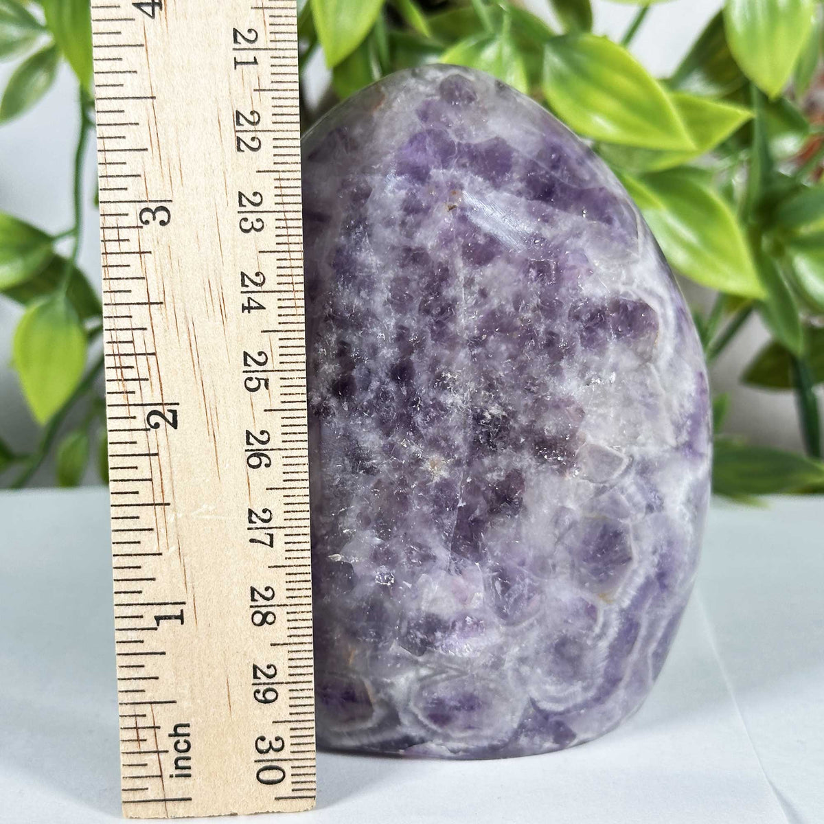 Chevron Amethyst Gemstone Freeform  - Gem Avenue Retail