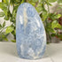 Natural Blue Celestite Freeform Crystal 4.75" Polished Madagascar Mineral Specimen Display Stone