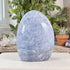 Natural Blue Celestite Freeform Crystal 4.25" Polished Madagascar Mineral Specimen Display Stone