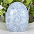 Natural Blue Celestite Freeform Crystal 3.5" Polished Madagascar Mineral Specimen Display Stone