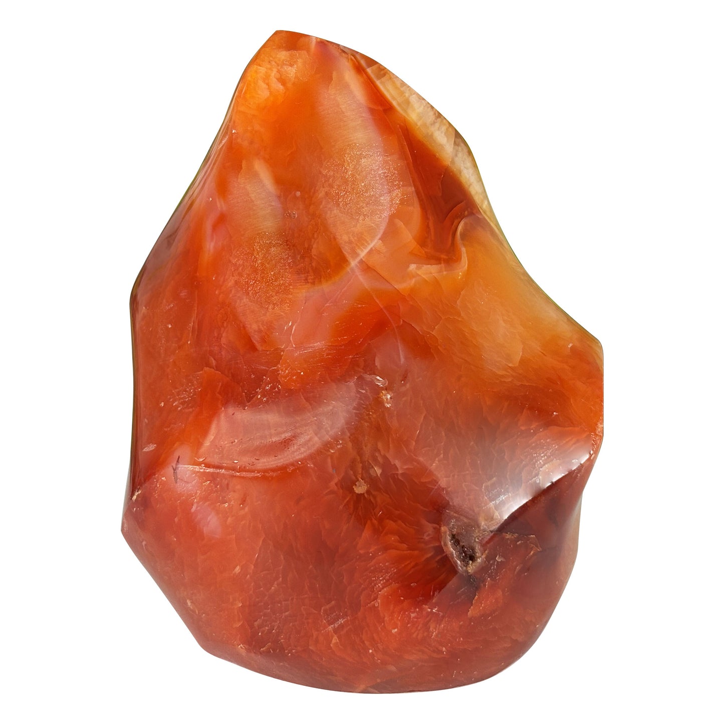 Madagascar Carnelian Freeform Flame Crystal 3.75" Tall