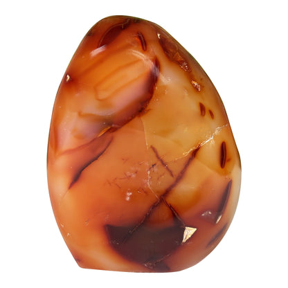 Madagascar Carnelian Freeform Flame Crystal 3.5" Tall