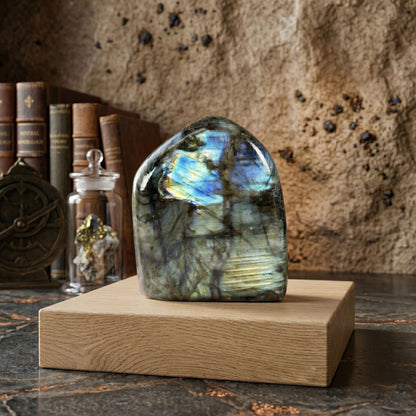 Madagascar Labradorite Freeform Crystal Specimen 3.25" Tall