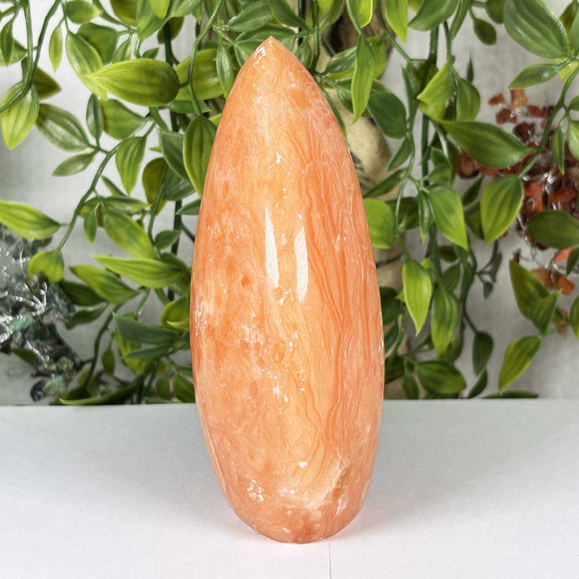 Orange Calcite Crystal Freeform -  Gem Avenue Retail