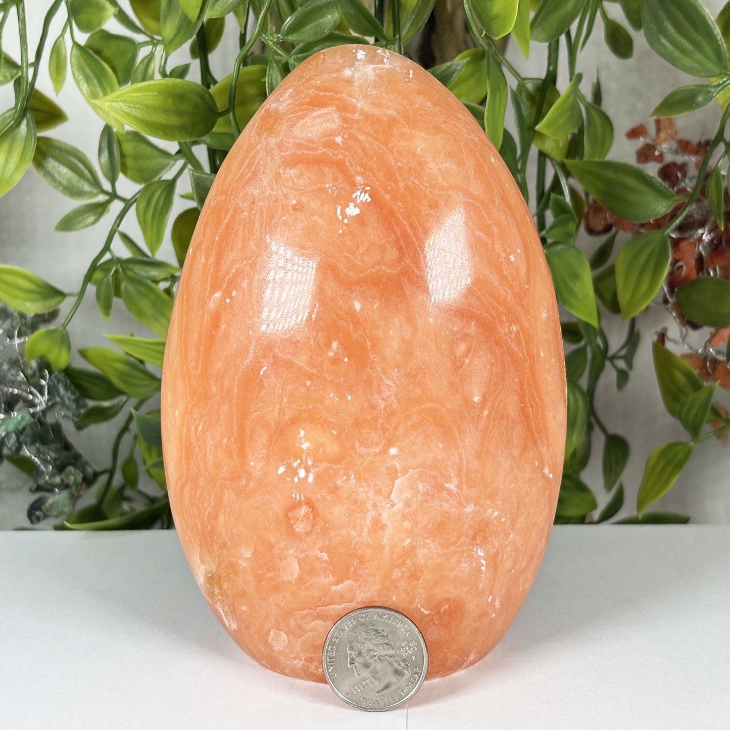 Orange Calcite Crystal Freeform -  Gem Avenue Retail