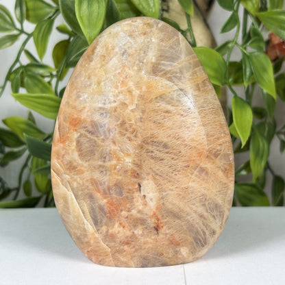 Moonstone Freeform Polished Crystal from Madagascar Natural Decorative Stone