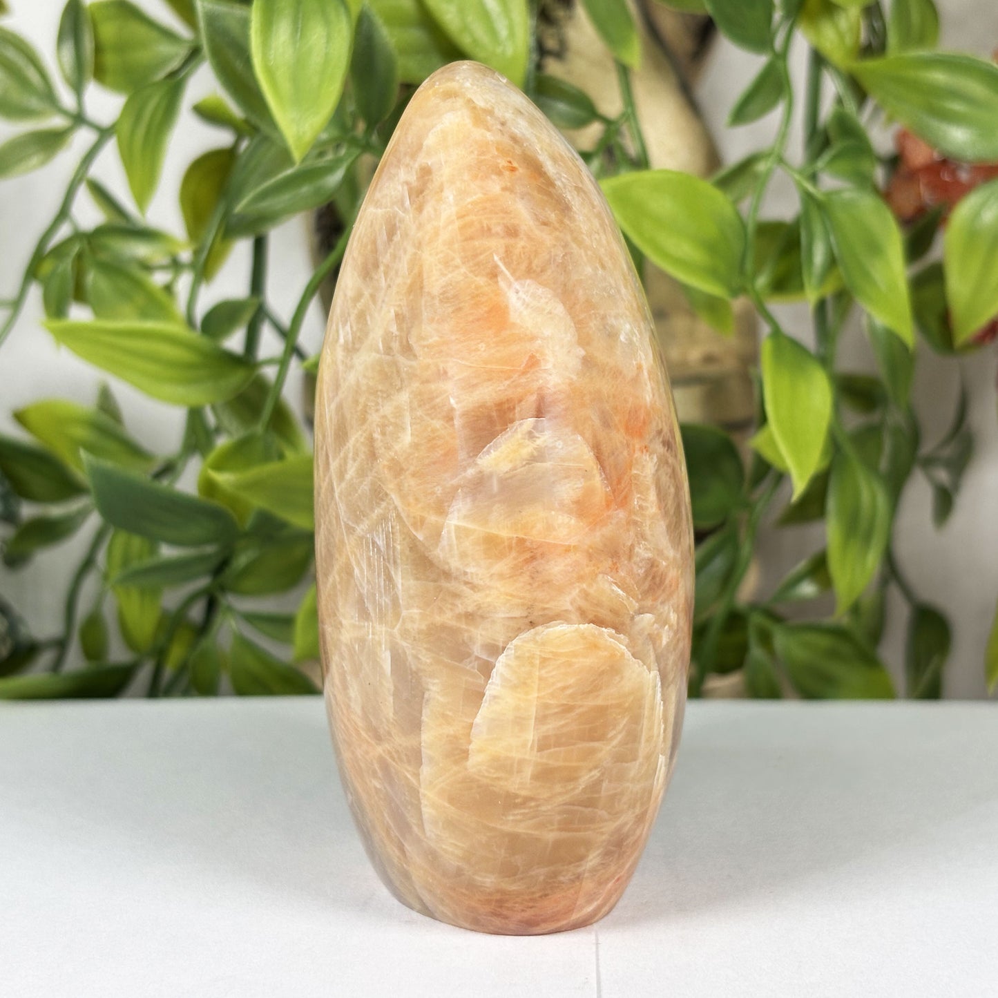 Moonstone Freeform Polished Crystal from Madagascar Natural Decorative Stone