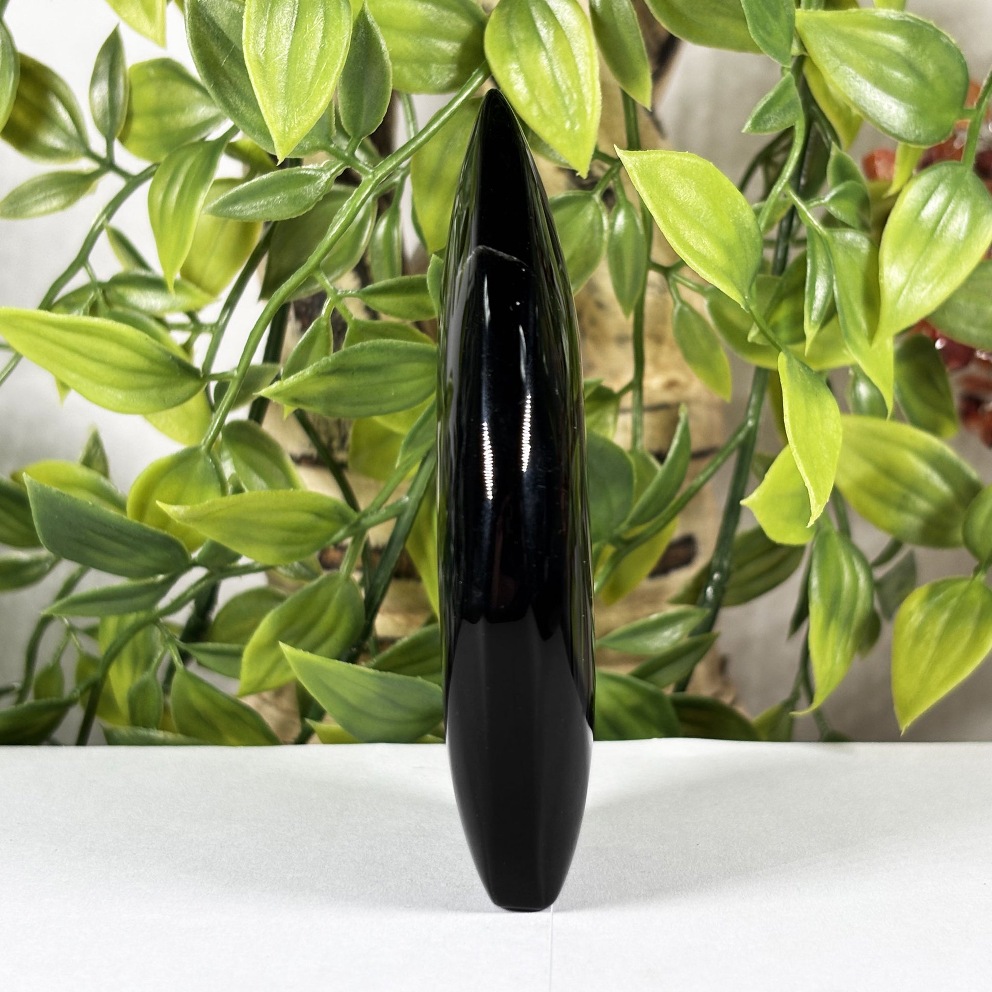 Black Obsidian Crystal Freeform - Gem Avenue Retail