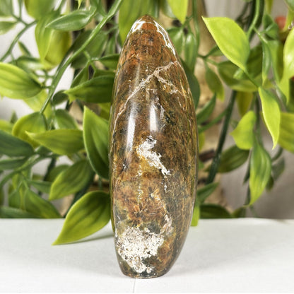 Madagascar Sea Jasper Freeform Crystal Egg Shape Polished Healing Stone
