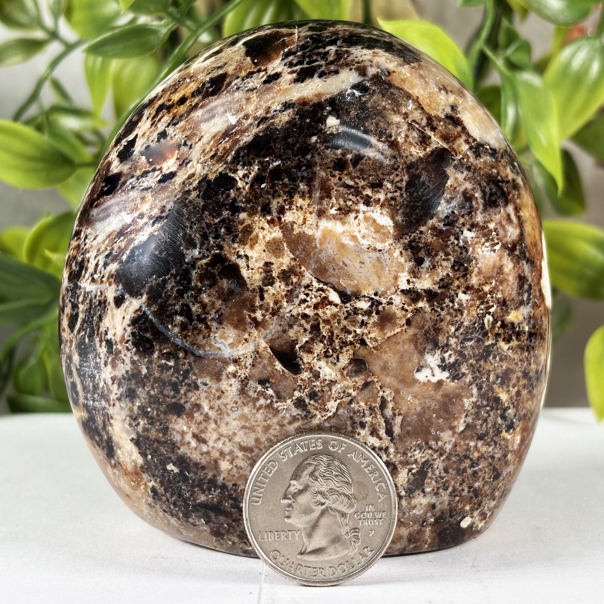 Chocolate Calcite Crystal Gemstone Freeform  - Gem Avenue Retail