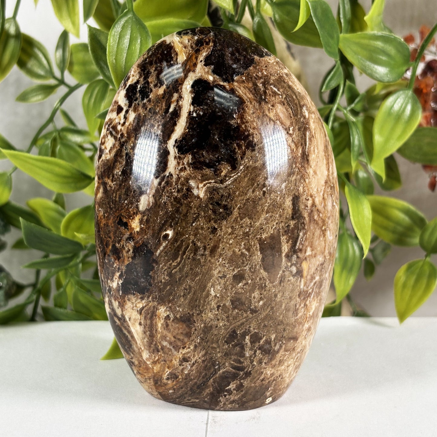 Chocolate Calcite Crystal Gemstone Freeform  - Gem Avenue Retail