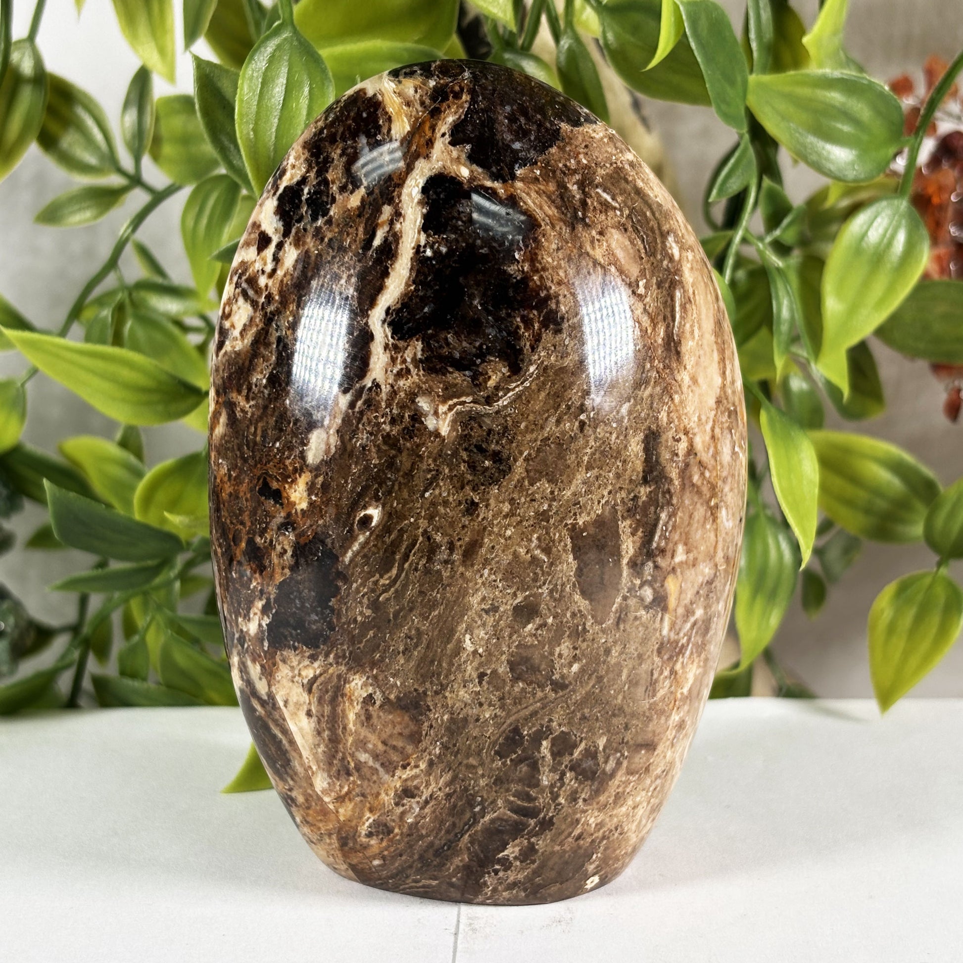 Chocolate Calcite Crystal Gemstone Freeform  - Gem Avenue Retail