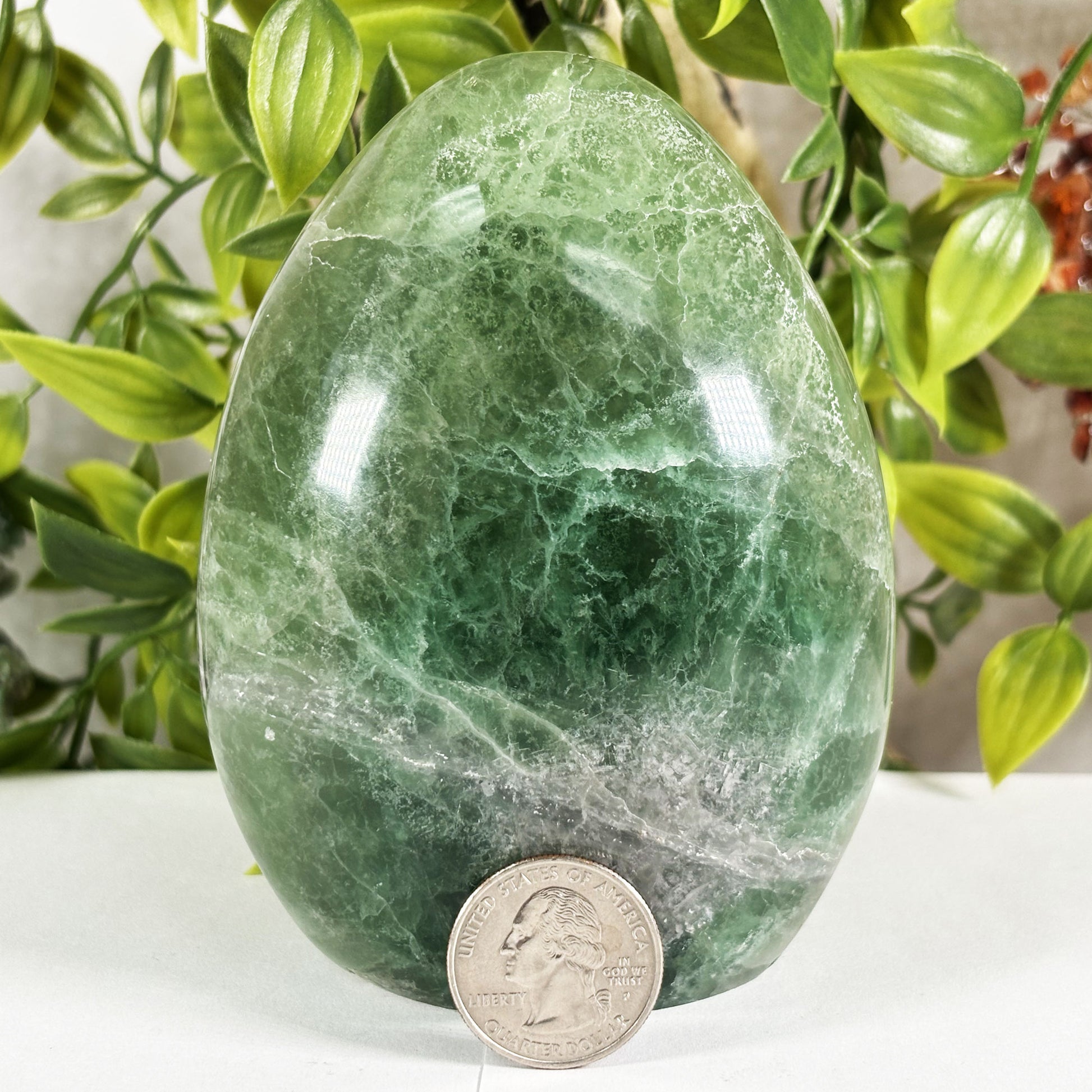 Green Fluorite Crystal Freeform - Gem Avenue Retail