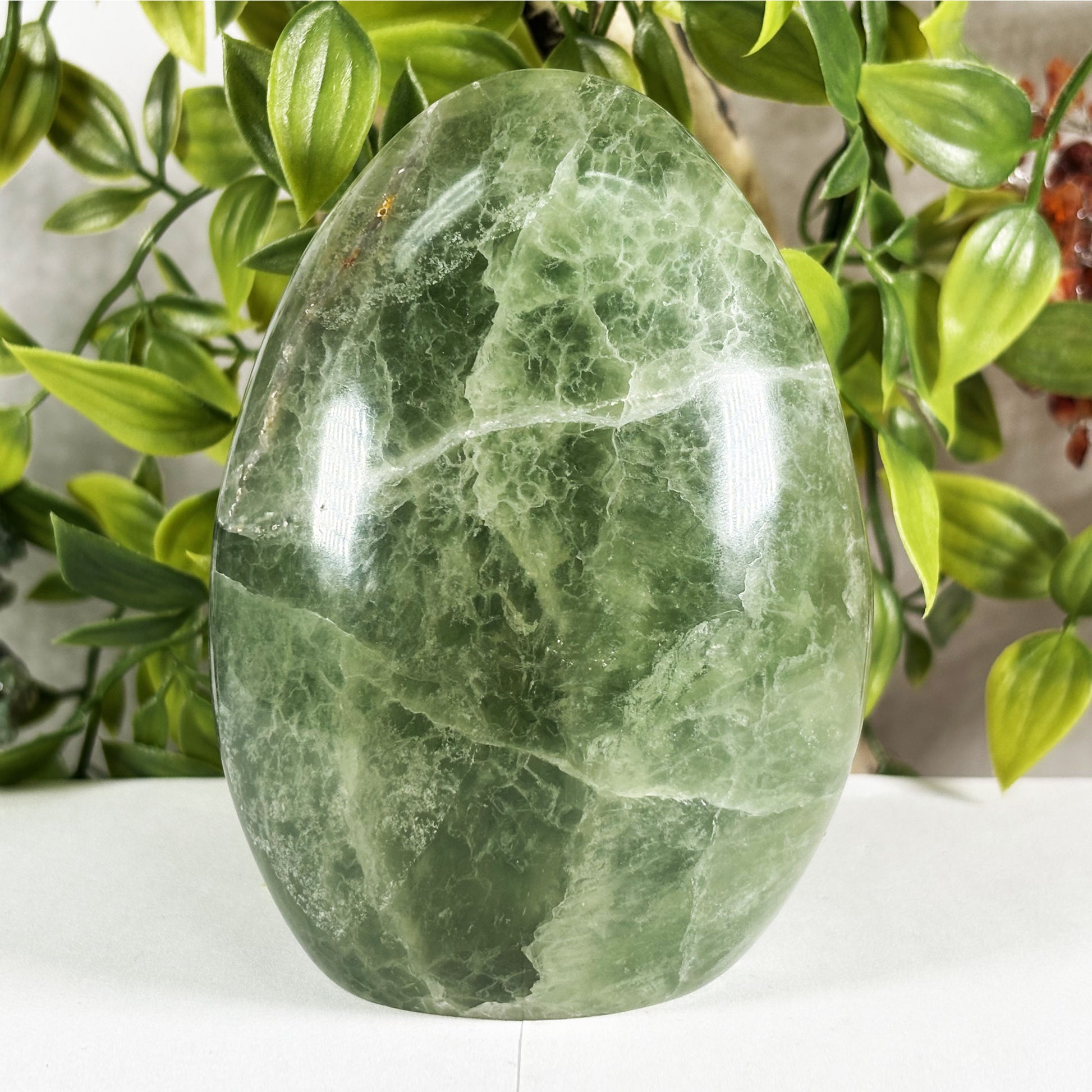 Green Fluorite Crystal Freeform - Gem Avenue Retail
