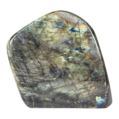 Natural Labradorite Freeform Polished Crystal Display Stone Madagascar 5 Inch