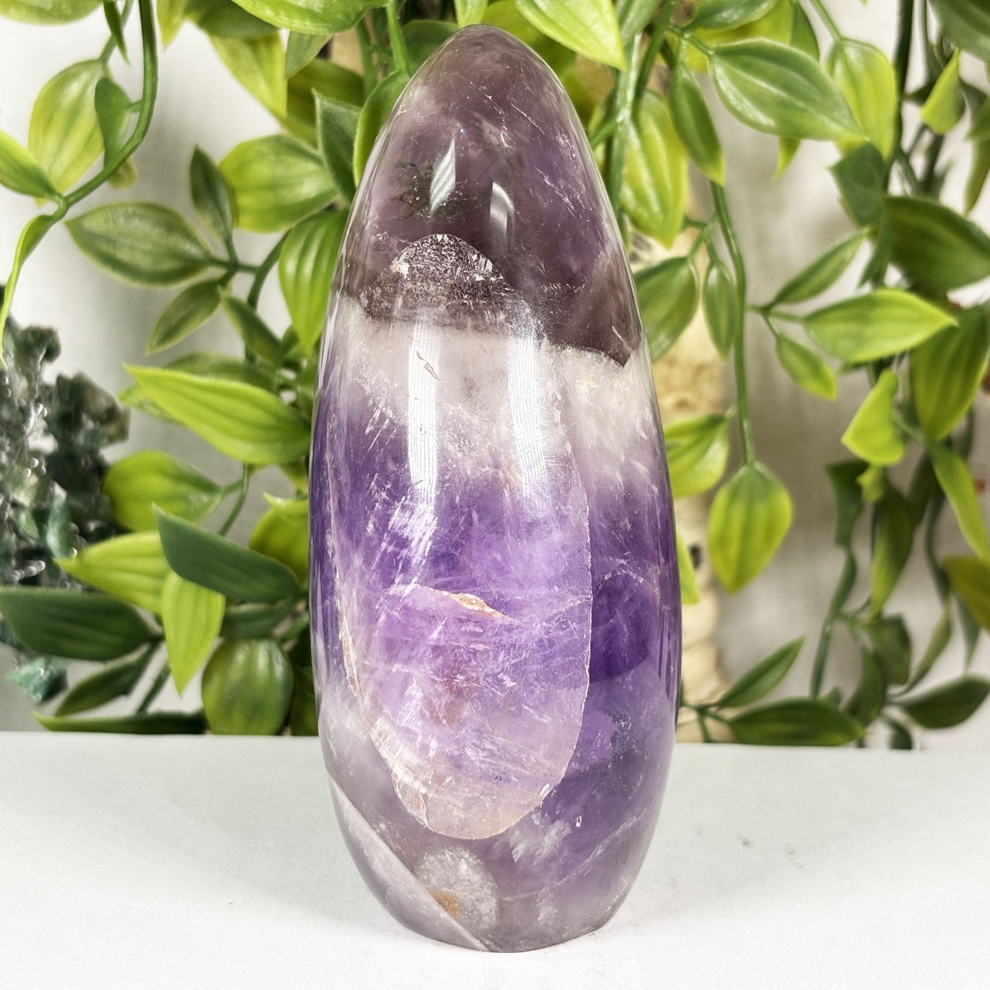 Chevron Amethyst Crystal Freeform  - Gem Avenue Retail