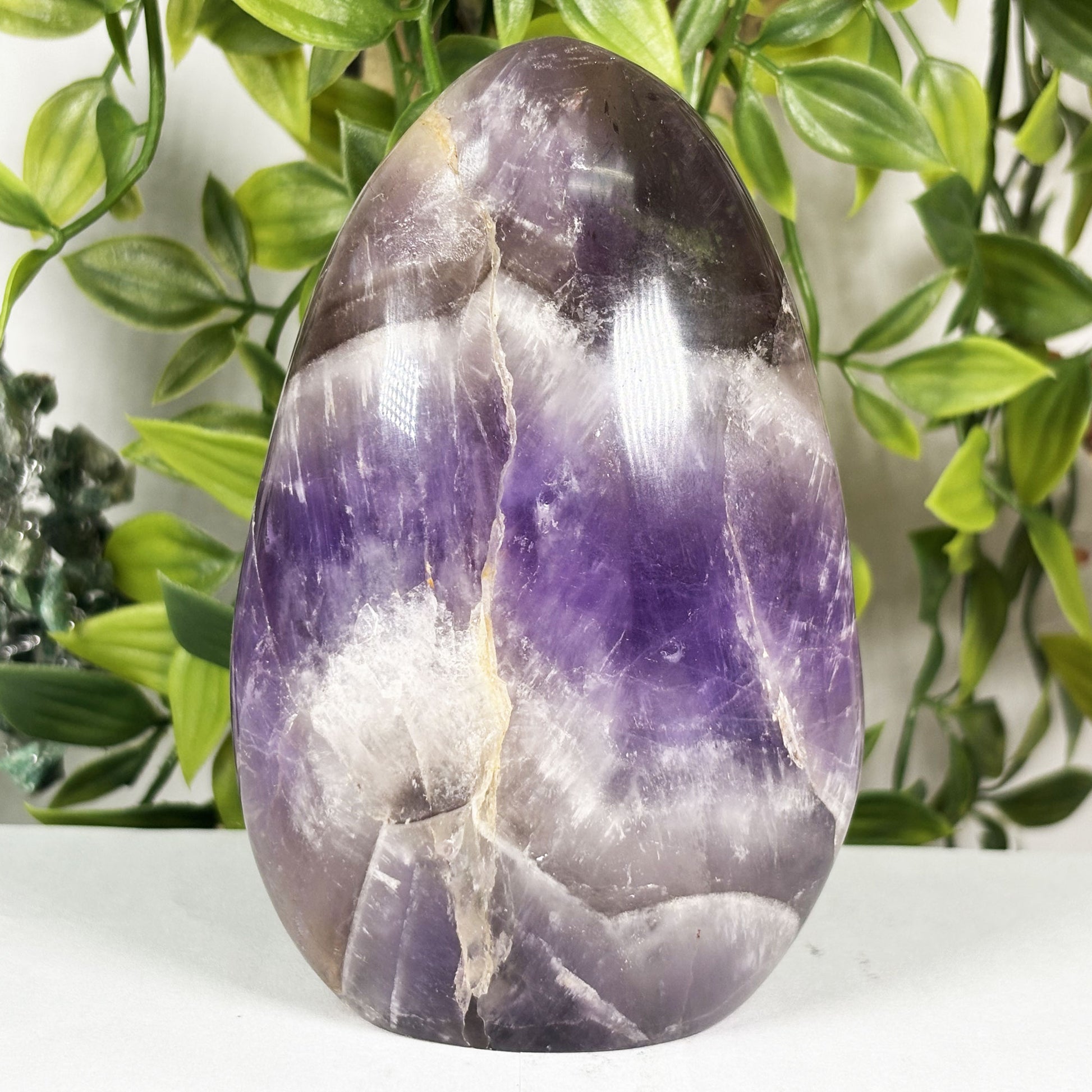 Chevron Amethyst Crystal Freeform  - Gem Avenue Retail