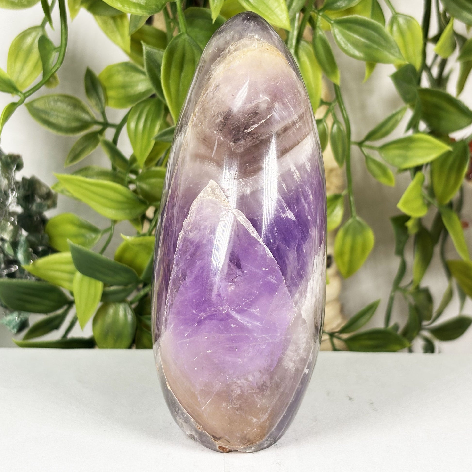 Chevron Amethyst Crystal Freeform  - Gem Avenue Retail