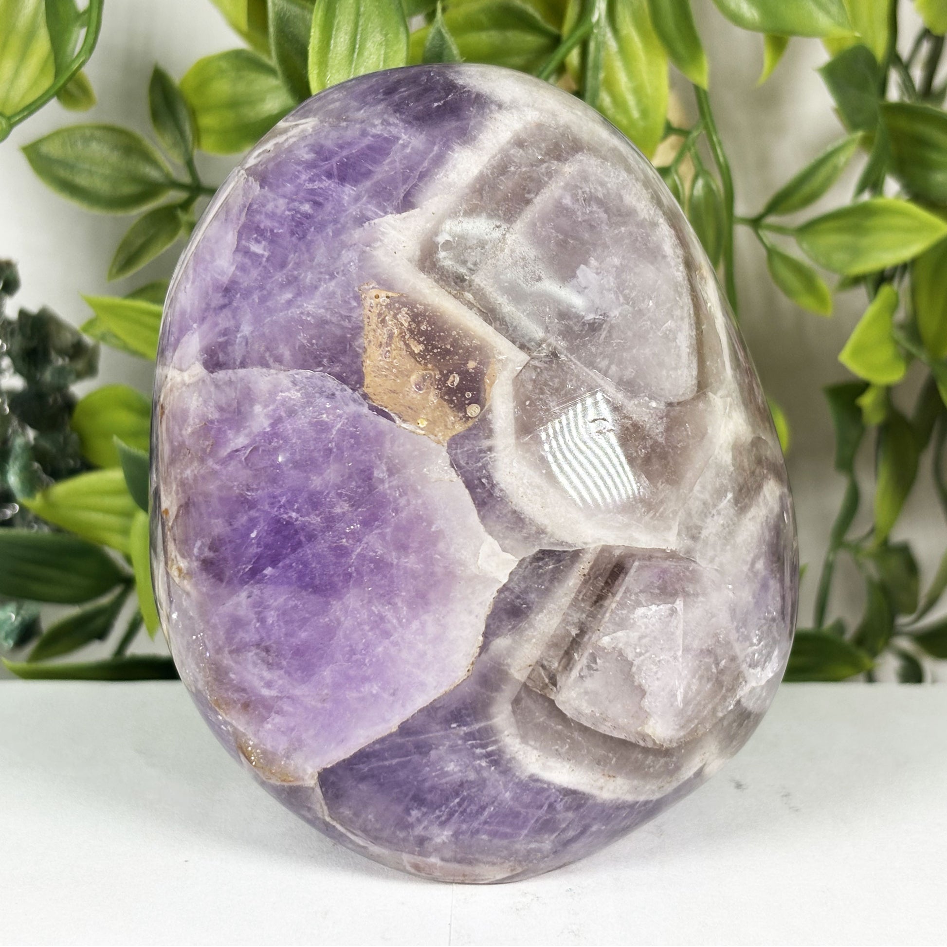 Chevron Amethyst Crystal Freeform - Gem Avenue Retail