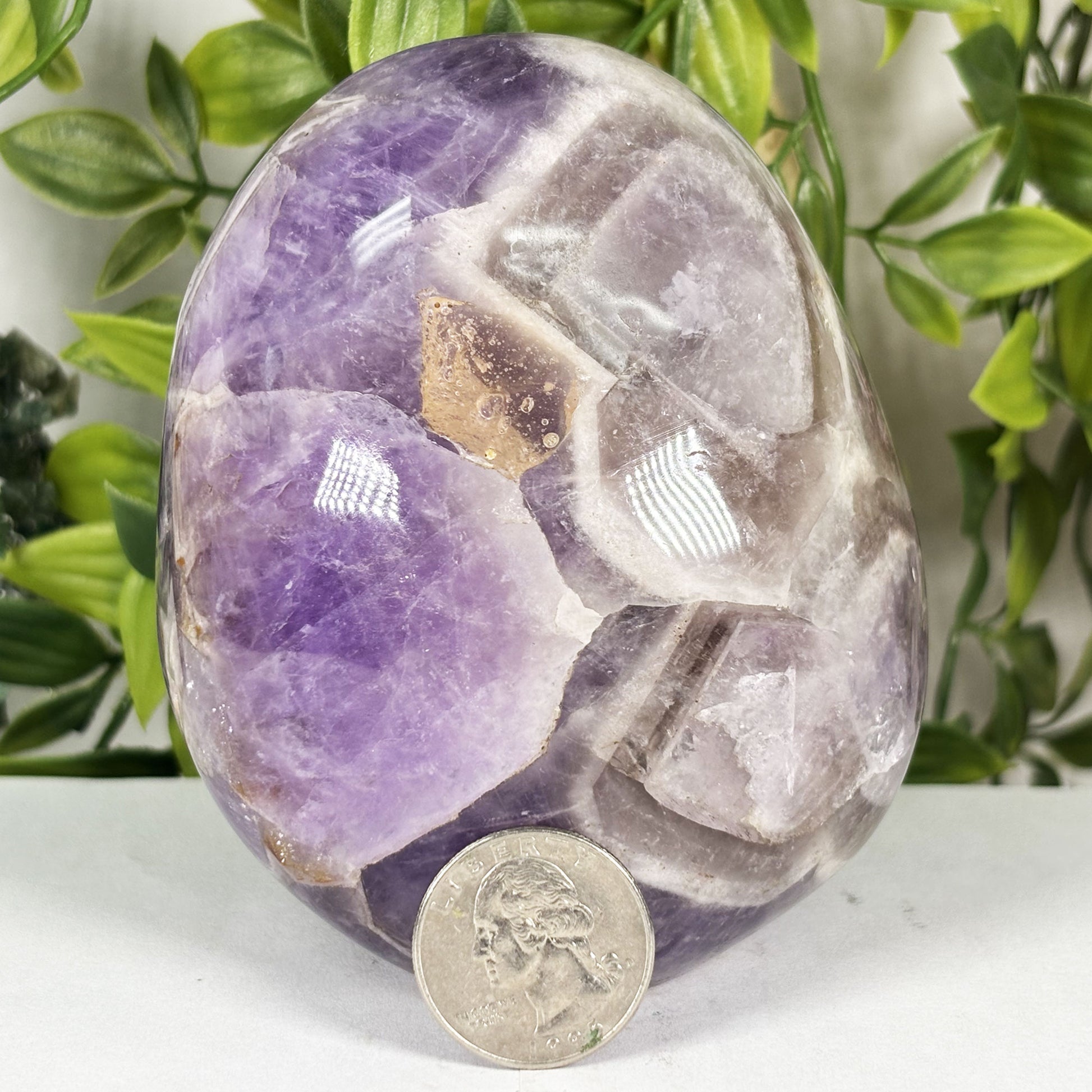 Chevron Amethyst Crystal Freeform - Gem Avenue Retail