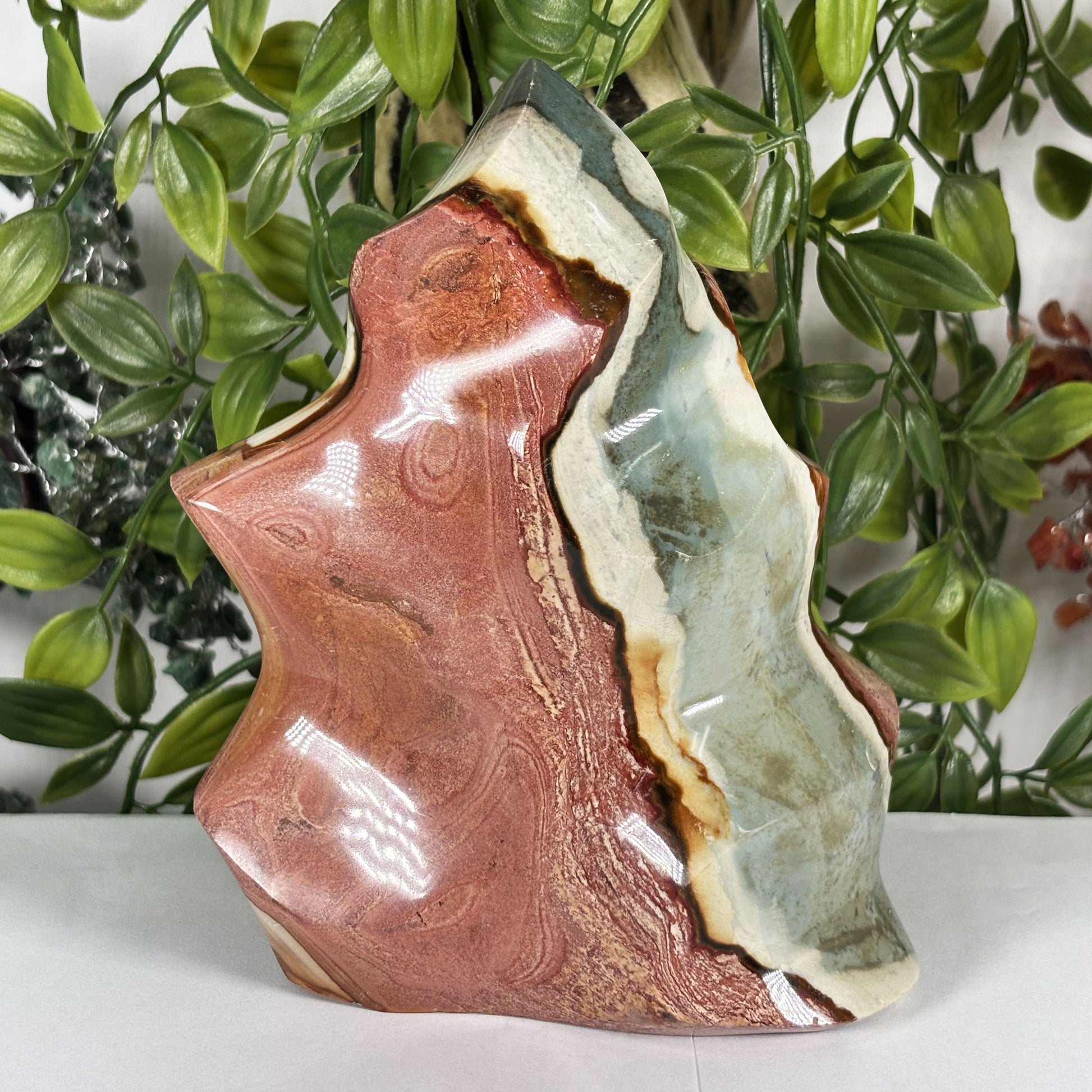 Polychrome Jasper Crystal Freeform - Gem Avenue Retail