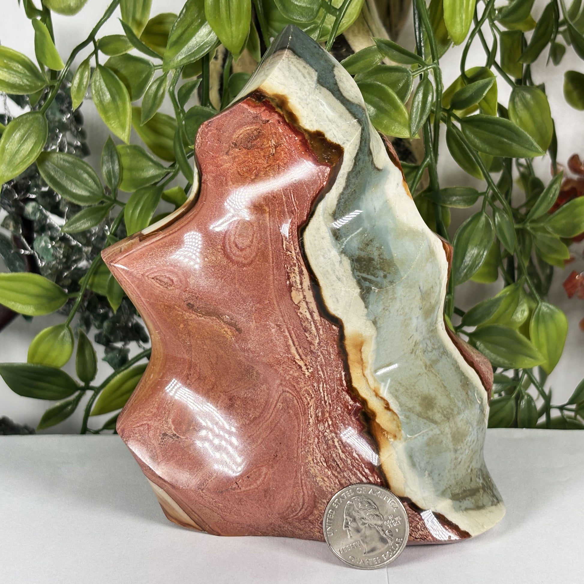Polychrome Jasper Crystal Freeform - Gem Avenue Retail