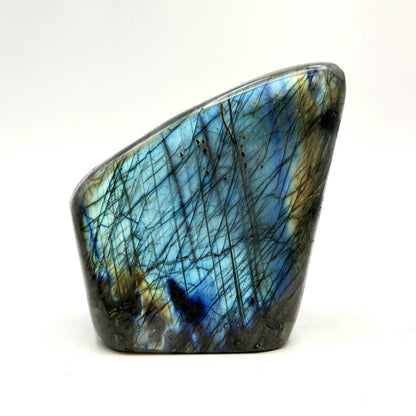 Labradorite Freeform Crystal 3" Blue Green Flash Madagascar - Gem Avenue Retail