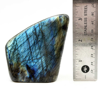 Labradorite Freeform Crystal 3" Blue Green Flash Madagascar - Gem Avenue Retail