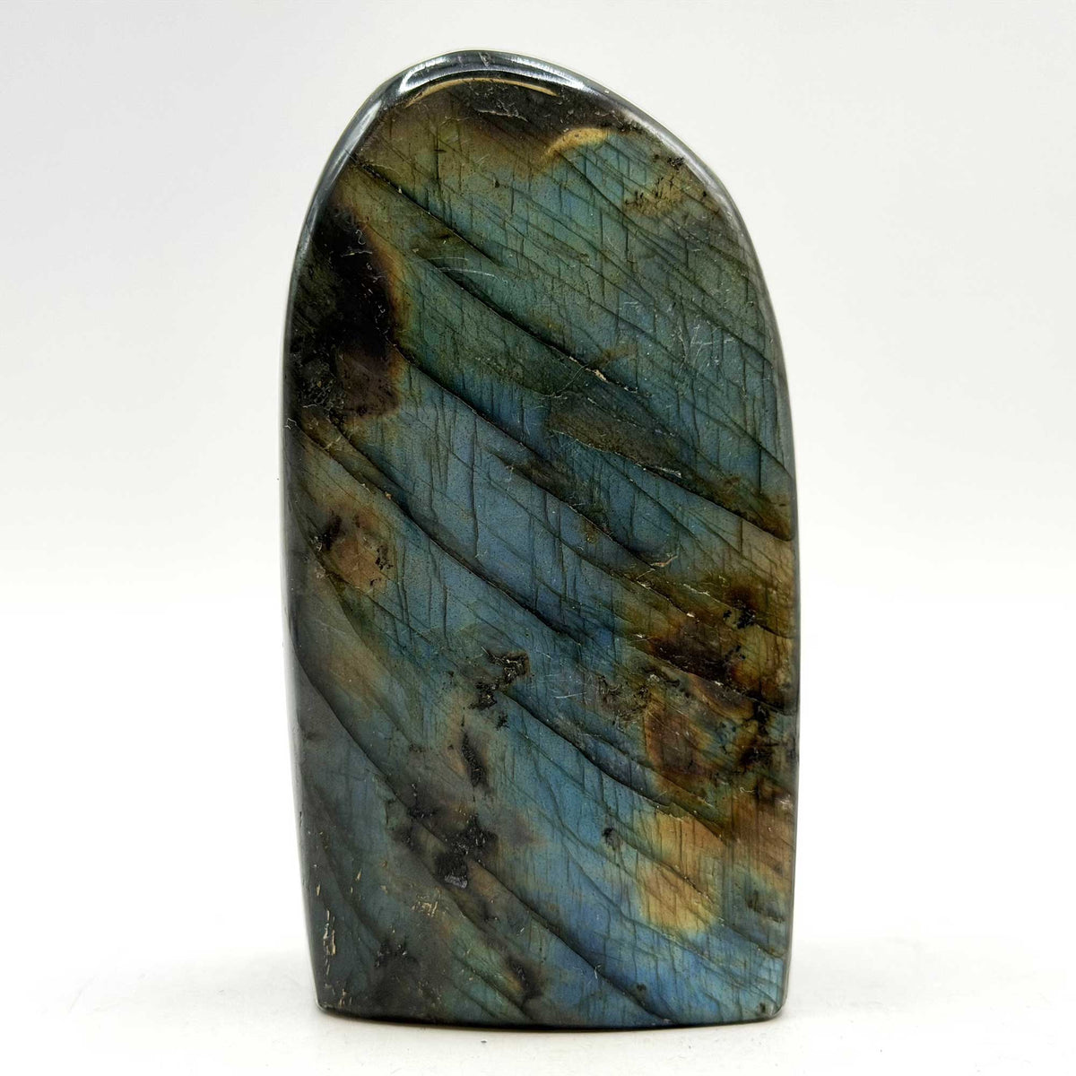 Labradorite Freeform Crystal 3.5" Blue Green Flash Madagascar - Gem Avenue Retail
