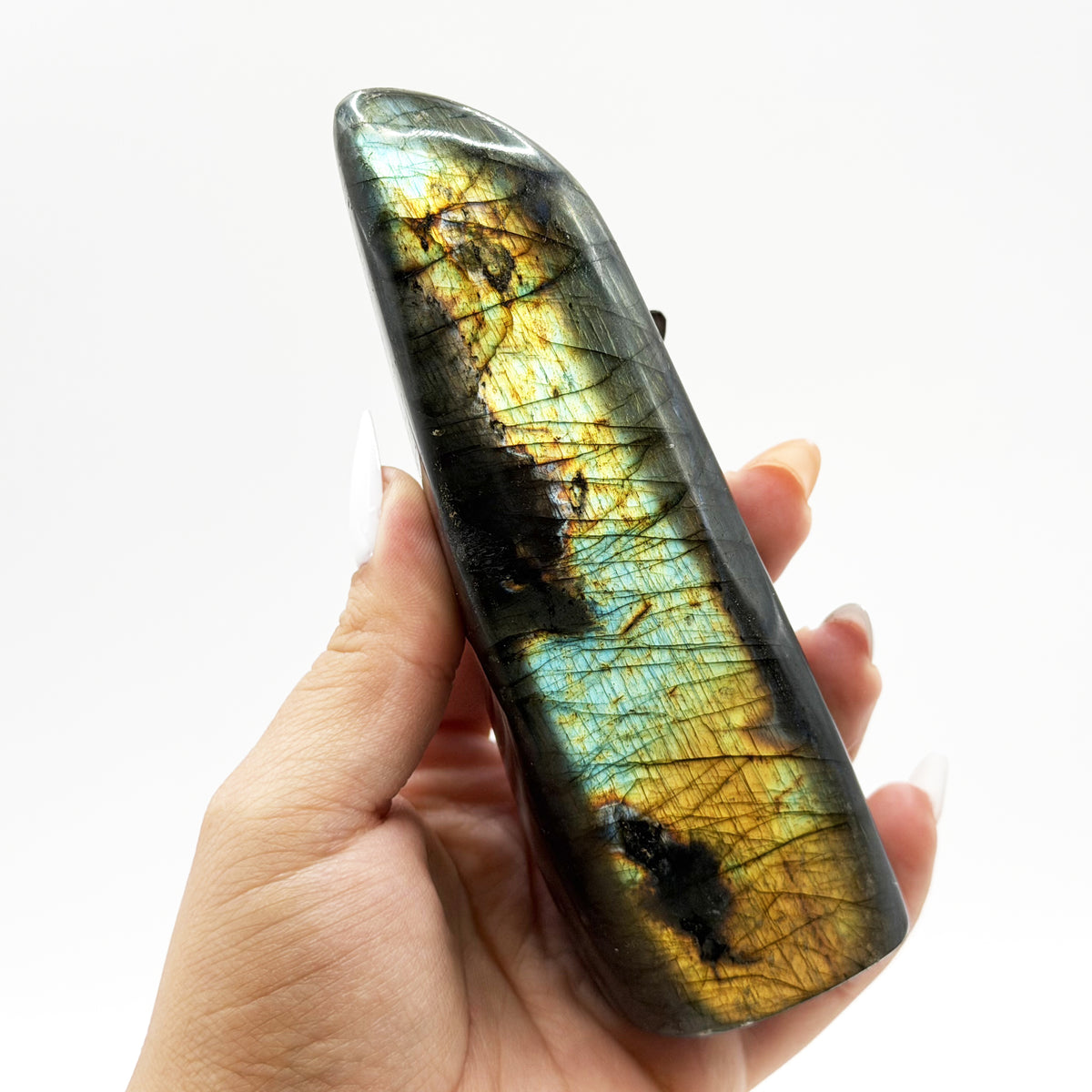 Labradorite Freeform Crystal 4.5" Madagascar - Gem Avenue Retail