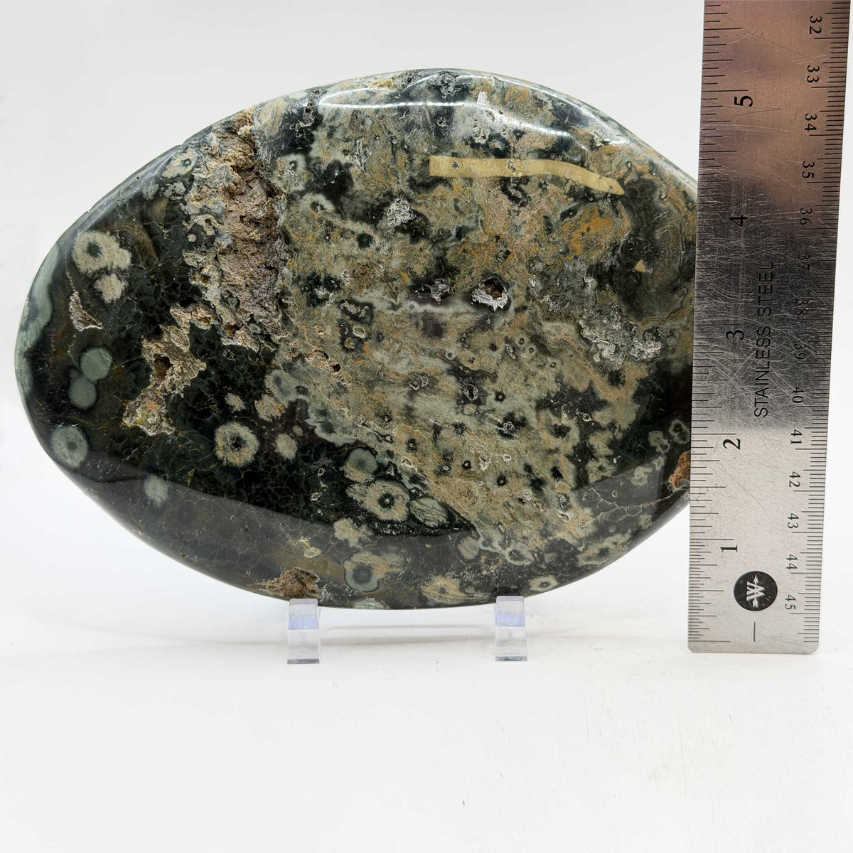 Natural Sea Jasper Freeform Crystal 5" Gemstone - Gem Avenue Retail