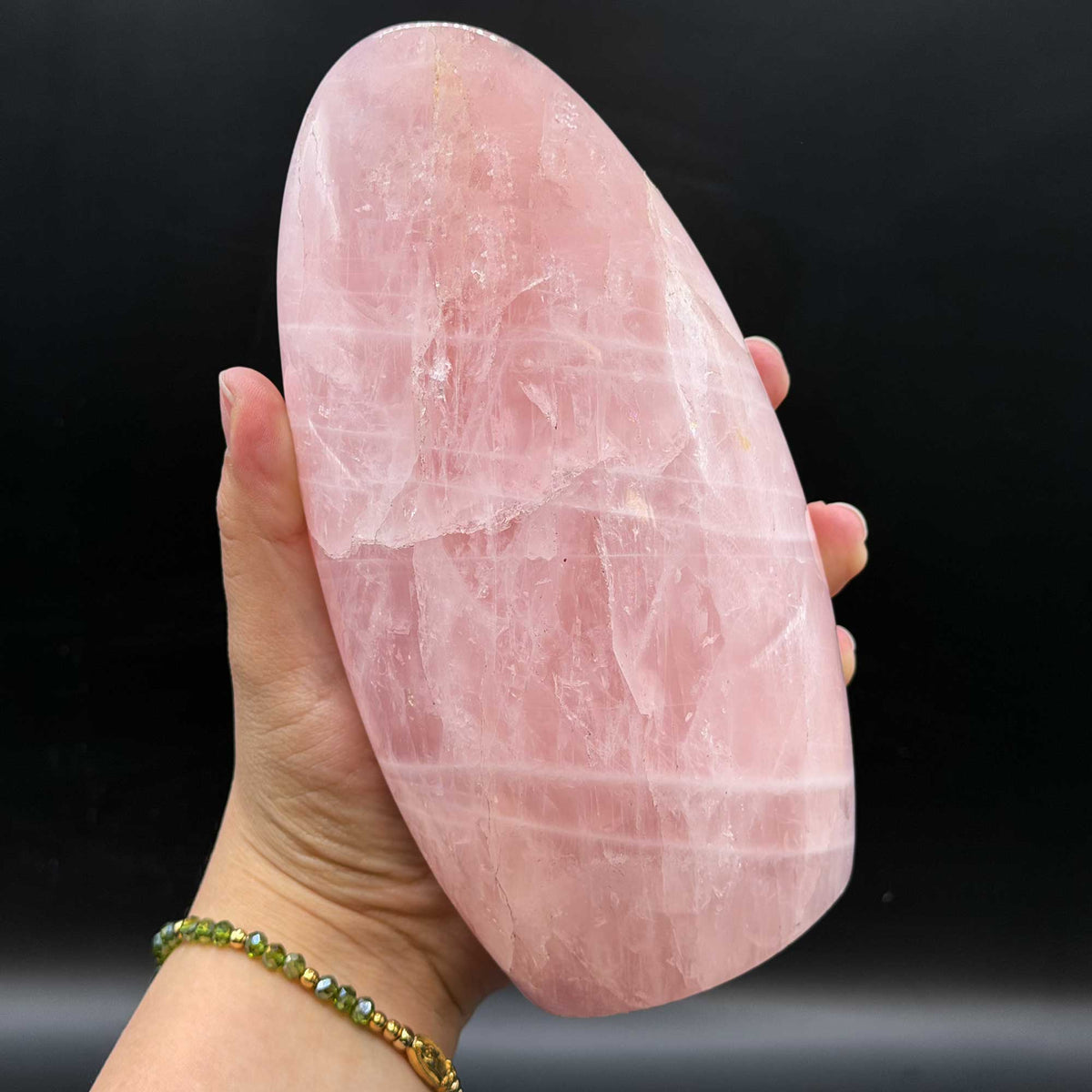 Natural Rose Quartz Freeform Polished Gemstone - Gem Avenue Retail