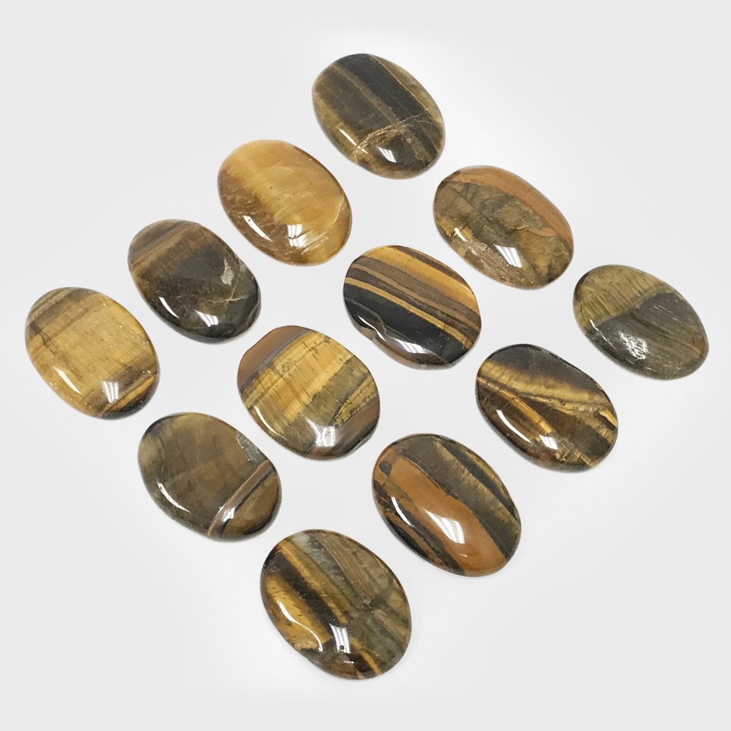 Tiger Eye Pocket Fidget Thumb Indent Worry Stone (1 Piece) -RSH204-U