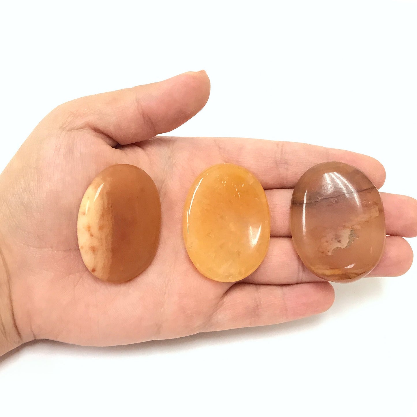 Yellow Aventurine Worry Stone – Pocket Thumb Stone with Indent for Anxiety and Stress Relief – Smooth Polished Fidget Stone for Calming, Focus, Meditation, Grounding – Gift for Men & Women (1 Piece)