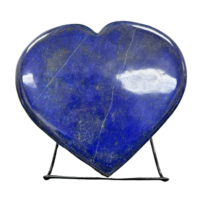 Natural Lapis Lazuli Hand-Carved Love Heart Crystal Gemstone for Healing & Gifts - RSH299