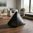 Natural 1.75" Black Obsidian Hand-Carved Pyramid Crystal Gemstone for Healing & Home Decor -RSH301