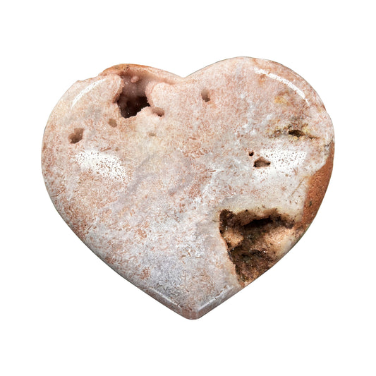 Pink Amethyst Heart Shaped Crystal - Gem Avenue